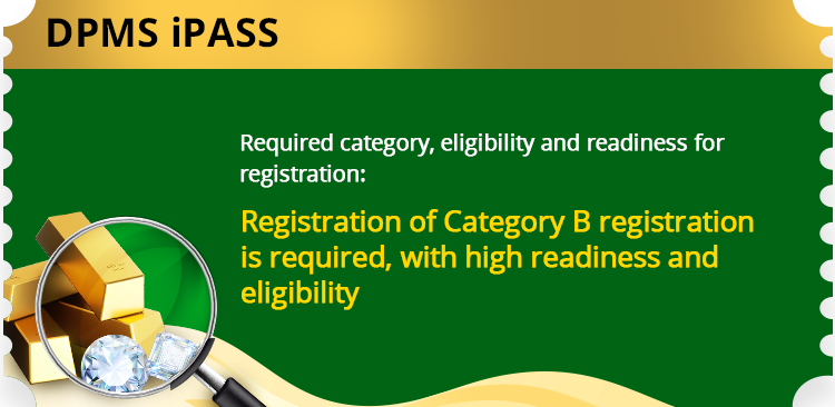 Required category, eligibility and readiness for registration: Registration of Category B registration is required, with high readiness and eligibility