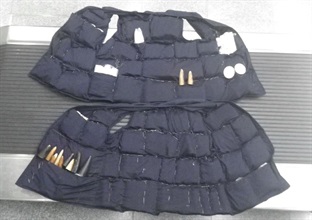 Suspected ivory products seized were concealed in tailor-made vests.