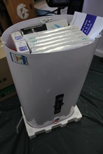 Hong Kong Customs has detected a case in which electric water heaters were used to conceal illicit cigarettes and has seized about 1.3 million sticks of illicit cigarettes from a unit in an industrial building in Kwun Tong. Each electric water heater could hold about 50-70 boxes of illicit cigarettes.