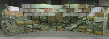 Hong Kong Customs yesterday (October 8) seized about 1.3 million suspected illicit cigarettes with an estimated market value of about $3.6 million and a duty potential of about $2.5 million at Shenzhen Bay Control Point.