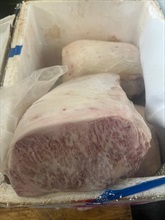 Hong Kong Customs on August 8 mounted an anti-smuggling operation in the vicinity of Tai O, Lantau Island, and detected a suspected smuggling case using a speedboat. A batch of suspected smuggled goods, including frozen Wagyu beef, dried shark fins and used tablet computers, with an estimated market value of about $18 million, was seized. Photo shows some of the suspected smuggled frozen Wagyu beef seized.