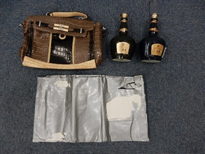 Suspected cocaine seized by Customs officers.