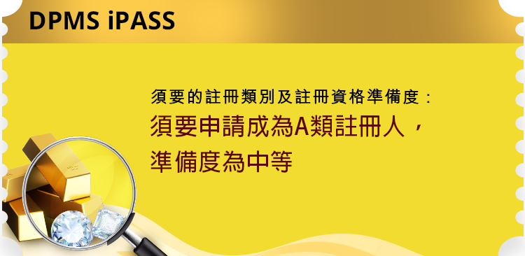 須要的註冊類別及註冊資格準備度: 須要申請成為A類註冊人，準備度為中等