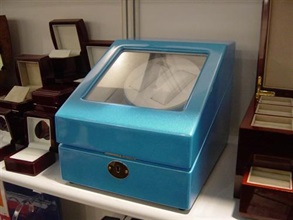 Photo shows one of the infringing watch gift boxes seized by Customs officers.