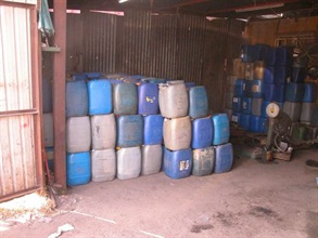 Customs officers smashed nine illicit motor spirit off-loading centres in the North District, New Territories in a five-day operation.