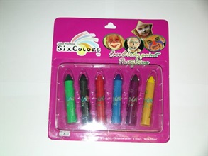 This item of toy face and body paint has been examined and found to have high risk of causing poisoning hazard to children.