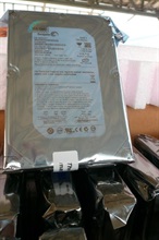 The smuggled computer hard disks seized by Customs.