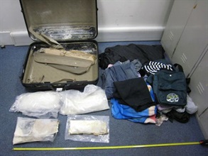 The heroin seized by Hong Kong Customs