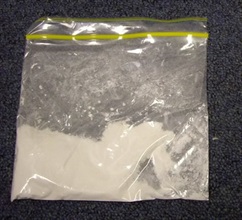 Cocaine seized from an express parcel.