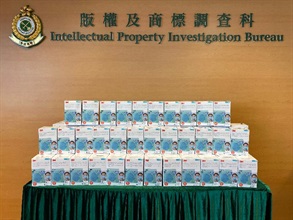 Following the seizure of about 100 000 suspected counterfeit medical-grade face masks in detecting the largest-ever case of its kind on October 28, Hong Kong Customs yesterday (November 3) again seized about 100 000 suspected counterfeit medical-grade face masks intended to be transshipped overseas via Hong Kong, with an estimated market value of about $3 million. One person was arrested. Photo shows some of the suspected counterfeit medical-grade face masks seized.