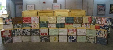 Hong Kong Customs seized about 1.1 million suspected illicit cigarettes with an estimated market value of about $3 million and a duty potential of about $2.1 million at Man Kam To Control Point on January 14.