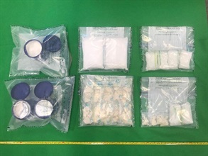 香港海關昨日（一月二十一日）在土瓜灣檢獲約三點二公斤懷疑霹靂可卡因及約四點八公斤懷疑可卡因，估計市值共約一千一百萬元。