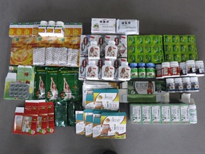 检获的健康食品。