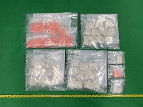 Hong Kong Customs yesterday (February 27) seized about 1 kilogram of suspected crack cocaine and about 1 000 tablets of suspected ecstasy with a total estimated market value of about $1.45 million in Cheung Sha Wan and Yuen Long.