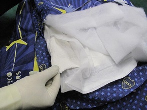 Cocaine soaked in the linings.