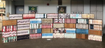 Hong Kong Customs yesterday (March 13) seized about 750 000 suspected illicit cigarettes with an estimated market value of about $2 million and a duty potential of about $1.4 million on board an incoming truck at Man Kam To Control Point.