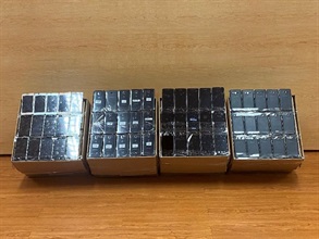 Hong Kong Customs seized about 12 000 items of suspected counterfeit goods with an estimated market value of about $17 million at Shenzhen Bay Control Point and in Lai Chi Kok on October 30 and November 1 respectively. Photo shows some of the suspected counterfeit mobile phones seized by Customs officers at a logistics company.