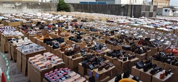 Hong Kong Customs detected a suspected smuggling case by a river trade vessel in the eastern waters of Hong Kong on October 14. A batch of suspected smuggled goods with an estimated market value of about $1.2 billion was seized, including expensive food ingredients, electronic goods, high-value goods and scheduled endangered species. This is the largest smuggling case detected by Hong Kong Customs on record in terms of the seizure value. Photo shows some of the suspected smuggled goods seized.