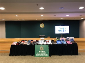 Hong Kong Customs seized about 3 000 pieces of suspected counterfeit products with an estimated market value of about $230,000 during a special operation mounted against a suspected counterfeiting syndicate in Central District this morning (April 9).