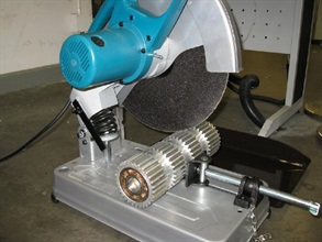 Hong Kong Customs successfully seized heroin concealed inside a metal gear from an air consignment at the Hong Kong International Airport. Photo shows the metal gear that was in the parcel.