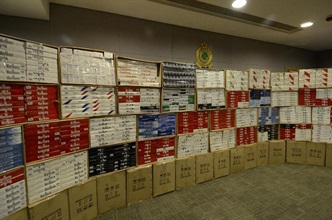 Customs seizes five million sticks of illicit cigarettes.