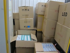 The illicit cigarettes were kept in a cubicle inside an industrial unit used as a mini store.