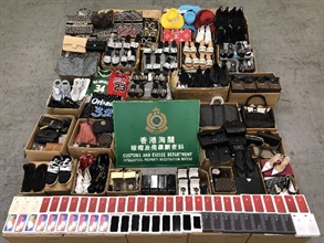 Hong Kong Customs conducted a joint operation with the customs administrations of the European Union (EU) member states from June 3 to 16 to combat cross-boundary counterfeit goods activities destined for the EU member states. A total of about 6 300 items of suspected counterfeit goods with an estimated market value of about $670,000 were seized. Photo shows some of the suspected counterfeit goods seized.