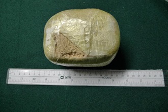 The suspected heroin seized by Customs.