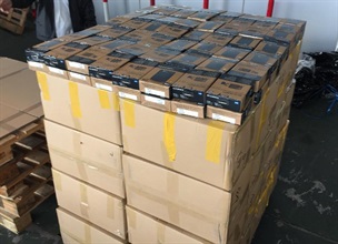 art of the electronic goods seized in the operation.