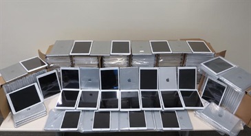 Tablet computers seized by Customs.