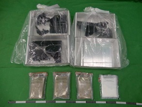 Hong Kong Customs seized a total of about 3.2 kilograms of suspected cocaine with an estimated market value of about $4.2 million at Hong Kong International Airport and Kwun Tong on August 31 and September 3 respectively.
