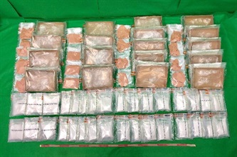 Hong Kong Customs yesterday (November 29) seized about 8.3 kilograms of suspected ketamine with an estimated market value of about $3.9 million at Hong Kong International Airport.