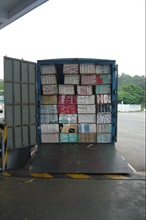 Customs seizes $3 million duty not paid cigarettes in an inbound goods vehicle.