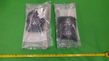 Hong Kong Customs yesterday (December 12) seized about 2 kilograms of suspected cocaine with an estimated market value of about $1.84 million in Sha Tin.