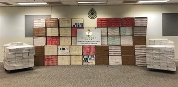Hong Kong Customs yesterday (November 26) seized about 680 000 suspected illicit cigarettes with an estimated market value of about $1.8 million and a duty potential of about $1.3 million at Lok Ma Chau Control Point.