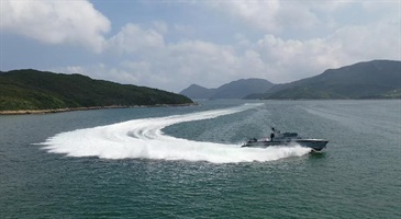 Hong Kong Customs has procured four new High Speed Pursuit Craft (HSPC) to replace all four older HSPC to strengthen the pursuit capability of the department's high-speed craft. With their manoeuvrability enhanced, the new HSPC help upgrade the fleet's mobility and responsiveness to combat smuggling activities at sea.