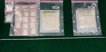 Hong Kong Customs yesterday (April 24) conducted anti-narcotics operations in Kwun Tong and Tai Po and seized a total of about 1.2 kilograms of suspected methamphetamine with an estimated market value of about $620,000.