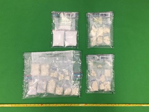 Hong Kong Customs yesterday (July 19) seized about 500 grams of suspected crack cocaine and about 250g of suspected cocaine with an estimated market value of about $900,000 in Tsim Sha Tsui and Causeway Bay.