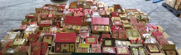 The Customs and Excise Department mounted a two-week operation codenamed "Trans Mountain II" during the Singles' Day sales period in mid-November to step up enforcement action against the smuggling of prohibited and controlled items through postal and cargo channels. Photo shows the suspected smuggled American ginseng seized.