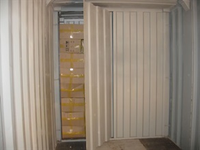 A total of 724,000 sticks of illicit cigarettes, worth about $1.38 million, were seized from a container truck at Man Kam To Control Point.
