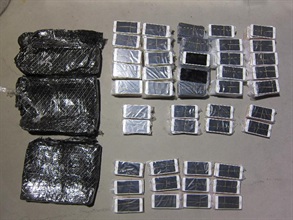 The smartphones seized by Customs.