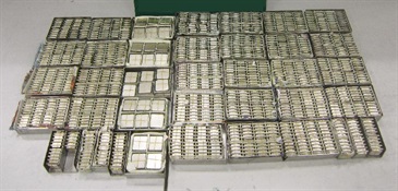 海关检获的中央处理器。