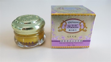 One of the cosmetic creams with a mercury content exceeding the permissible limit.