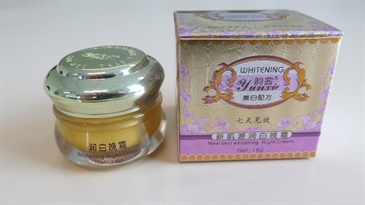 One of the cosmetic creams with a mercury content exceeding the permissible limit.