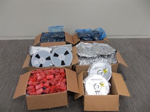 Electronic goods seized by Customs.