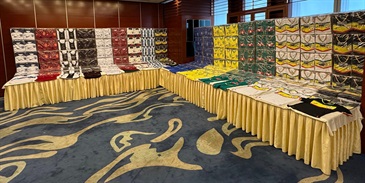 With the 2022 FIFA World Cup matches approaching, Hong Kong Customs conducted a special operation between October 31 and November 10 with a view to combating criminals smuggling counterfeit goods related to the World Cup during the period. A total of 20 relevant cases were detected and more than 100 000 suspected counterfeit football jerseys, with an estimated market value of over $50 million, were seized. Photo shows some of the suspected counterfeit football jerseys seized.