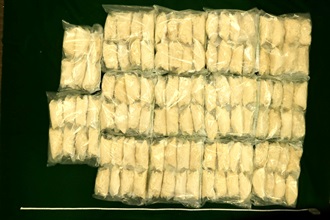 Hong Kong Customs seized about 31 kilograms of suspected cocaine with an estimated market value of about $26 million at Kwai Chung Customhouse on November 25. Photo shows the suspected cocaine seized.