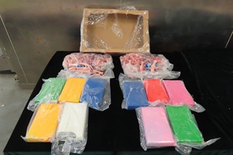 Hong Kong Customs seized about 300 kilograms of suspected cocaine with an estimated market value of about $260 million at the Kwai Chung Customhouse Cargo Examination Compound on December 22 last year. Photo shows one of the packs of frozen chicken feet used to conceal the suspected cocaine.