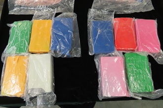 Hong Kong Customs seized about 300 kilograms of suspected cocaine with an estimated market value of about $260 million at the Kwai Chung Customhouse Cargo Examination Compound on December 22 last year. Photo shows some of the suspected cocaine seized.