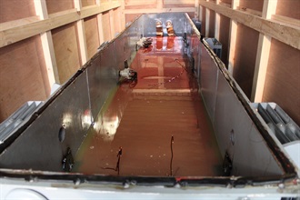 Hong Kong Customs detected a suspected drug trafficking case using large-scale electric transformer last month and seized about 120 kilograms of suspected cocaine with an estimated market value of about $110 million. Photo shows the large-scale electric transformer used to conceal the drugs, which was fully filled with flammable liquid.